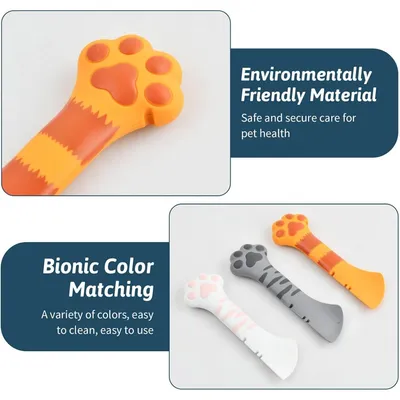 Zatte Cuillère Silicone Patte de Chat Multifonction avec Ouvre-boîte