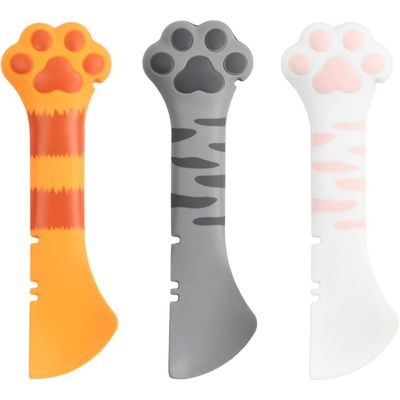 Zatte Cuillère Silicone Patte de Chat Multifonction avec Ouvre-boîte