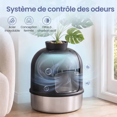 Feandrea - Meuble pour Litière de Chat