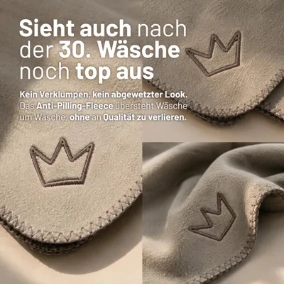 Rudelkönig Hundedecke Snori aus Premium-Fleece waschbar Rudelkönig Hundedecke Snori aus Premium-Fleece waschbar