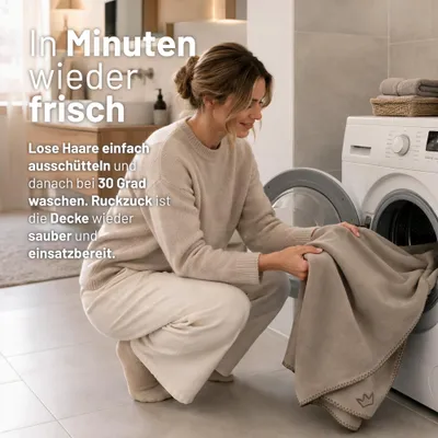 Rudelkönig Hundedecke Snori aus Premium-Fleece waschbar Rudelkönig Hundedecke Snori aus Premium-Fleece waschbar