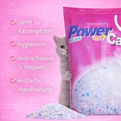 Powercat Katzenstreu Silikatstreu Silicat Powercat Katzenstreu Silikatstreu Silicat