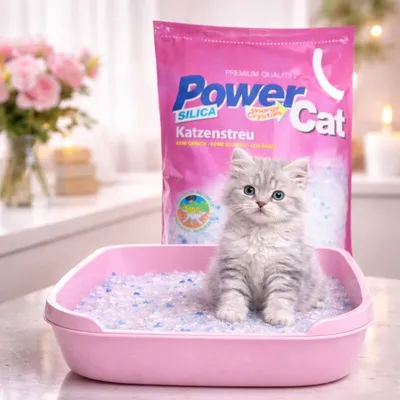 Powercat Katzenstreu Silikatstreu Silicat Powercat Katzenstreu Silikatstreu Silicat
