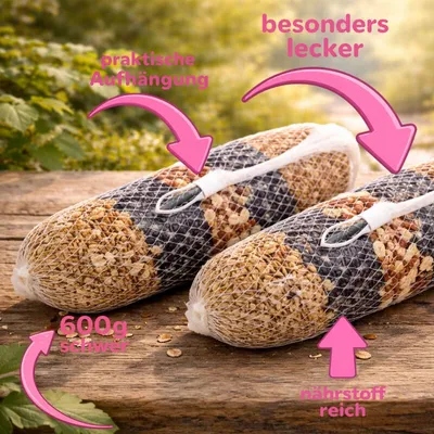Riesenfutterstangen à 600 g Vogelfutter Fettfutter  Vogelfood