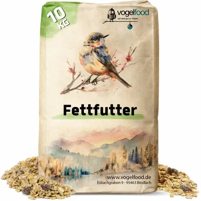 Fetffutter für Wildvögel Streufutter Futtermischung Vogelfood