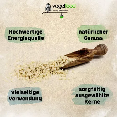 Erdnusskerne gehackt blanchiert ohne Haut Erdnussbruch Marke Vogelfood
