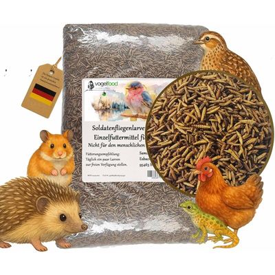 Soldatenfliegenlarven getrocknet Marke Vogelfood
