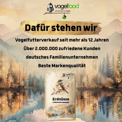 Erdnüsse Erdnusskerne gehackt teilblanchiert Bruch Marke Vogelfood