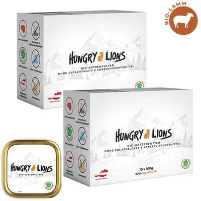 Hungry Lions - Hochwertiges BIO Katzennassfutter