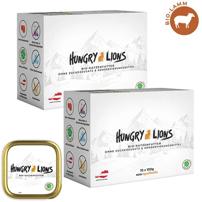 Hungry Lions - Hochwertiges BIO Katzennassfutter Hungry Lions - Hochwertiges BIO Katzennassfutter