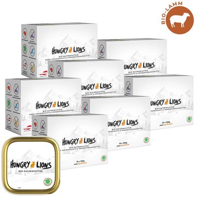 Hungry Lions - Hochwertiges BIO Katzennassfutter
