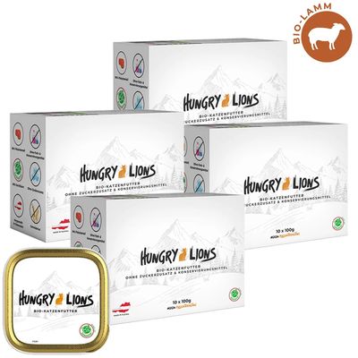 Hungry Lions - Hochwertiges BIO Katzennassfutter