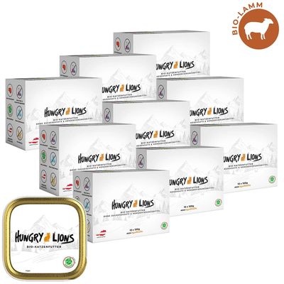 Hungry Lions - Hochwertiges BIO Katzennassfutter