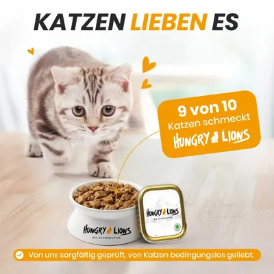 Hungry Lions - Hochwertiges BIO Katzennassfutter Hungry Lions - Hochwertiges BIO Katzennassfutter