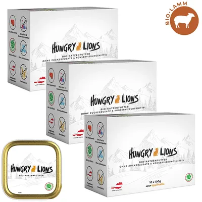 Hungry Lions - Hochwertiges BIO Katzennassfutter Hungry Lions - Hochwertiges BIO Katzennassfutter