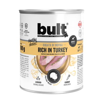 BULT Nassfutter für Hunde – Alleinfuttermittel Dose 800 g