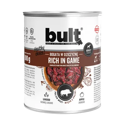 BULT Nassfutter für Hunde – Alleinfuttermittel Dose 800 g