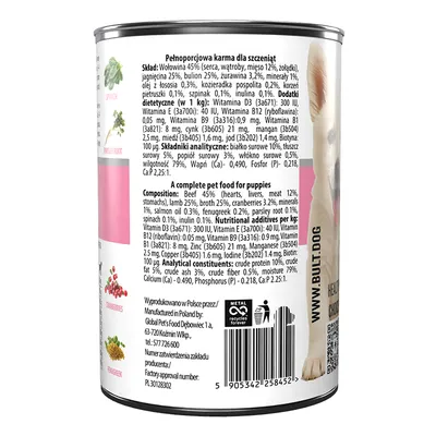 BULT Junior Nassfutter für Welpen – Alleinfuttermittel Dose 400 g BULT Junior Nassfutter für Welpen – Alleinfuttermittel Dose 400 g