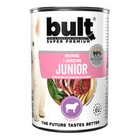 Packung BULT Junior Nassfutter für Welpen – Alleinfuttermittel Dose Pute mit Kaninchen