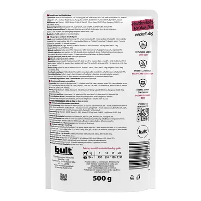 BULT Nassfutter für Hunde – Alleinfuttermittel Beutel 500 g
