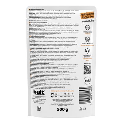 BULT Nassfutter für Hunde – Alleinfuttermittel Beutel 500 g