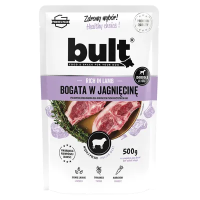 BULT Nassfutter für Hunde – Alleinfuttermittel Beutel 500 g