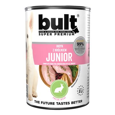 BULT Junior Nassfutter für Welpen – Alleinfuttermittel Dose 400 g