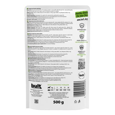 BULT Nassfutter für Hunde – Alleinfuttermittel Beutel 500 g