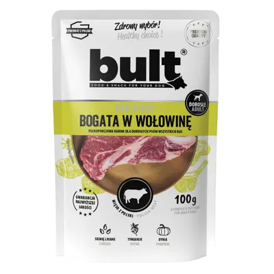 BULT Nassfutter für Hunde – Alleinfuttermittel Beutel 100 g BULT Nassfutter für Hunde – Alleinfuttermittel Beutel 100 g