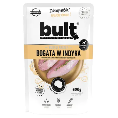 BULT Nassfutter für Hunde – Alleinfuttermittel Beutel 500 g
