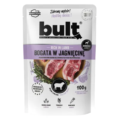 BULT Nassfutter für Hunde – Alleinfuttermittel Beutel 100 g