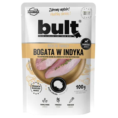 BULT Nassfutter für Hunde – Alleinfuttermittel Beutel 100 g