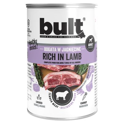 BULT Nassfutter für Hunde – Alleinfuttermittel Dose 400 g