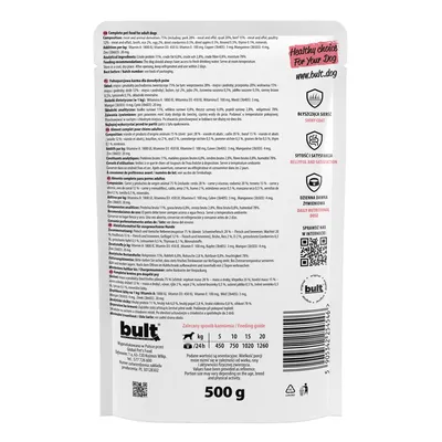 BULT Nassfutter für Hunde – Alleinfuttermittel Beutel 500 g BULT Nassfutter für Hunde – Alleinfuttermittel Beutel 500 g