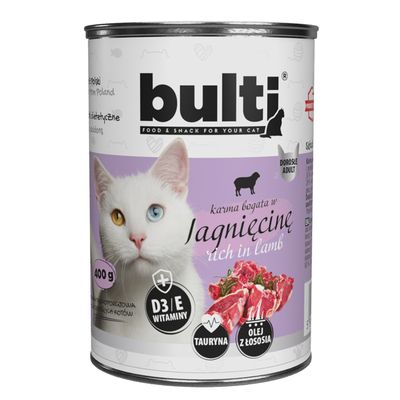 BULTI Nassfutter für Katzen – Alleinfuttermittel Dose 400 g