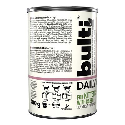 BULTI Daily Meal Kitten Nassfutter für Kätzchen – Dose 400 g