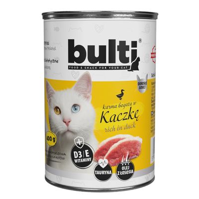BULTI Nassfutter für Katzen – Alleinfuttermittel Dose 400 g