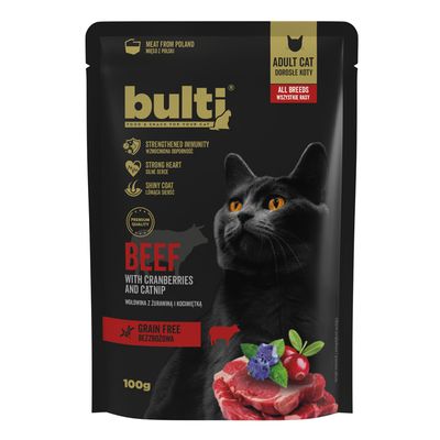 BULTI Superfood Nassfutter für Katzen – Alleinfuttermittel Beutel 100 g