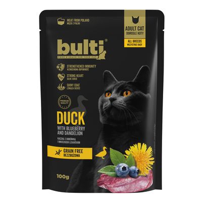 BULTI Superfood Nassfutter für Katzen – Alleinfuttermittel Beutel 100 g