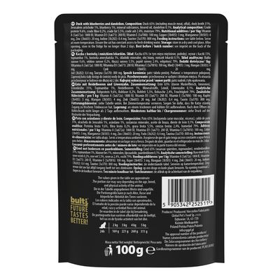 BULTI Superfood Nassfutter für Katzen – Alleinfuttermittel Beutel 100 g