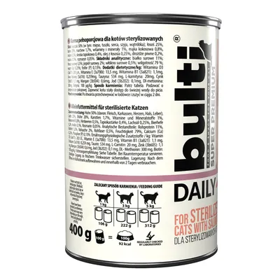 BULTI Daily Meal Sterilized Nassfutter für Katzen – Dose 400 g