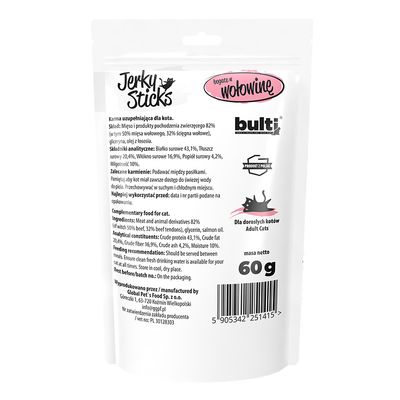 BULTI Jerky Sticks Katzensnack – Fleischsticks 60 g