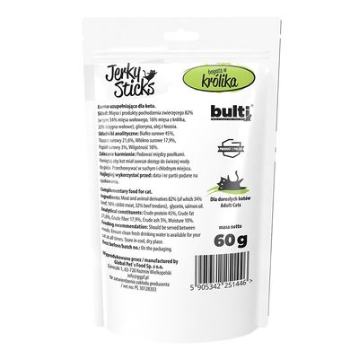 BULTI Jerky Sticks Katzensnack – Fleischsticks 60 g