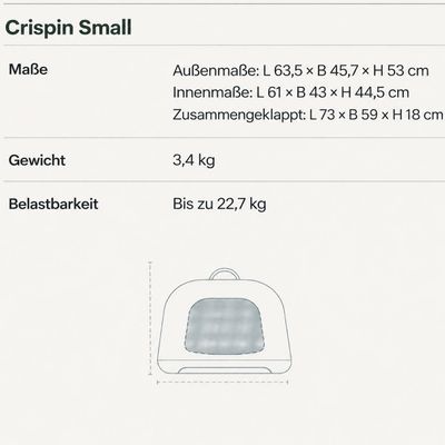 TAVO Crispin Transportbox für Hunde und Katzen