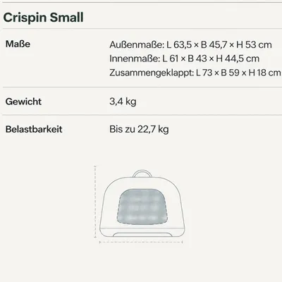 TAVO Crispin Transportbox für Hunde und Katzen
