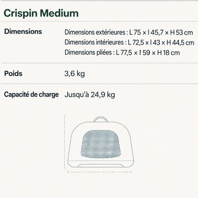 TAVO Crispin – Caisse de transport pour chiens et chats