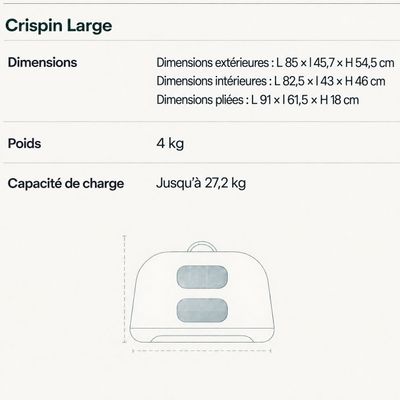 TAVO Crispin – Caisse de transport pour chiens et chats