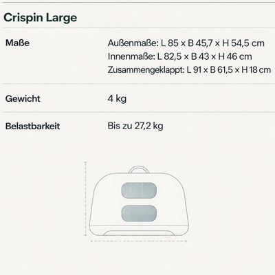 TAVO Crispin Transportbox für Hunde und Katzen