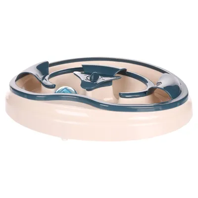 Flamingo Katzenspielzeug Shilo oval weiß/blau Flamingo Katzenspielzeug Shilo oval weiß/blau