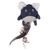 Flamingo Katzenspielzeug Maus mit Federn Jeany blau
